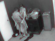 Couple having sex in public laundry room caught with a spy cam