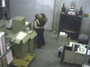 Hidden cam catches two co-workers with a blowjob in the office